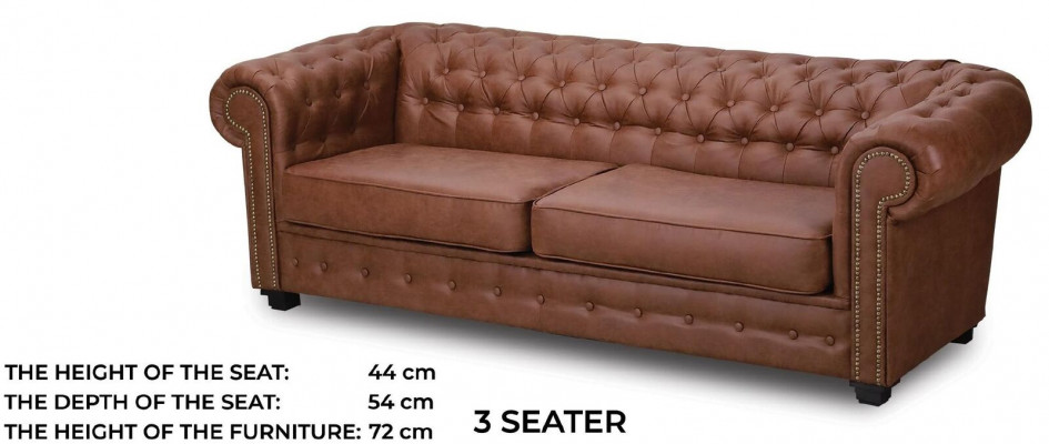 Sofa set Chesterfield 3+2+1 living room furniture couch set fabric textile