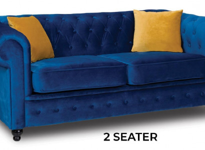 Blue living room couch cushion furniture two-seater couches sofas fabric textile