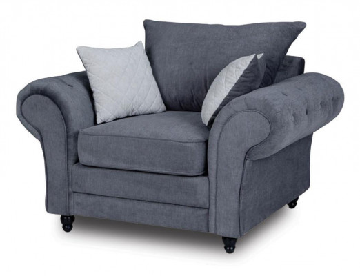 Armchair single-seater Chesterfield couch sofa upholstered furniture velvet