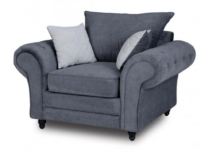 Armchair single-seater Chesterfield couch sofa upholstered furniture velvet