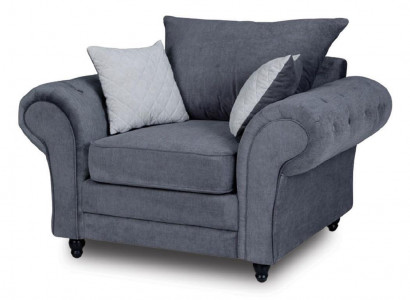 Armchair single-seater Chesterfield couch sofa upholstered furniture velvet