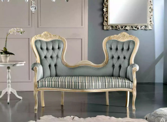 Classic Chesterfield Sofa Upholstered Furniture Living Room Textile Bench