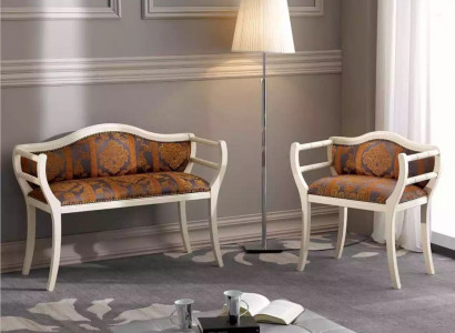 Classic seating set bench chairs upholstered furniture living room furniture design