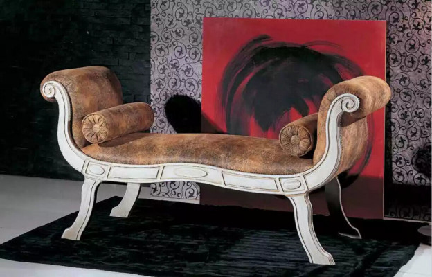Classic living room bench designer upholstered bench baroque style new