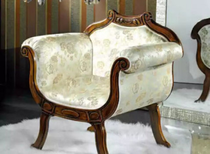 Classic luxury single-seater upholstered seat textile furniture designer armchair