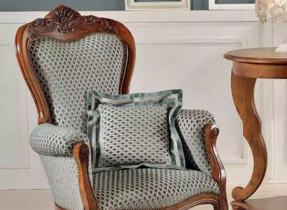 Classic living room armchair upholstered chair fabric furniture single seater office