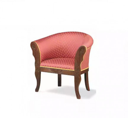 Classic designer armchair, living room furniture, textile furniture, upholstered seat