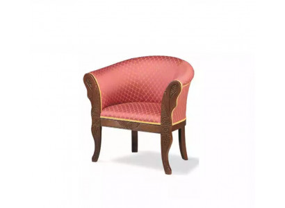 Classic designer armchair, living room furniture, textile furniture, upholstered seat