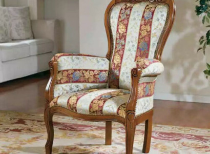 Classic designer armchair living room furniture seating textile furniture new