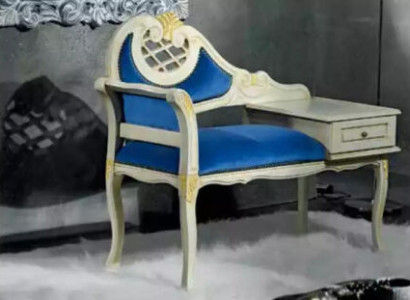 Classic Bench Blue Seating Luxury Seating Furniture Fabric Textile New Seat
