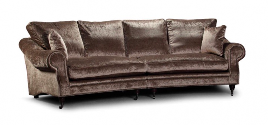 Sofa 4-seater XXL Couch Seat Cushions Sofas Couches Living Room Design Big