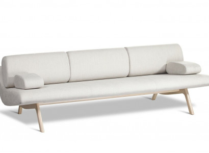 Designer sofa 3-seater couch upholstered sofas designer sofa new seat three-seater wood