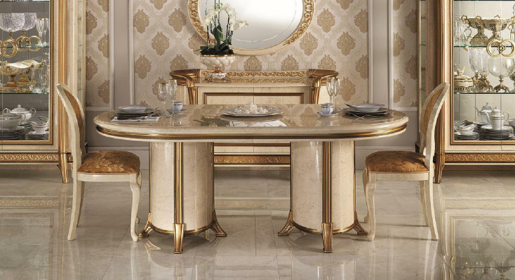arredoclassic™ Sinfonia Dining Room Complete Display Cabinet Chairs Table Baroque