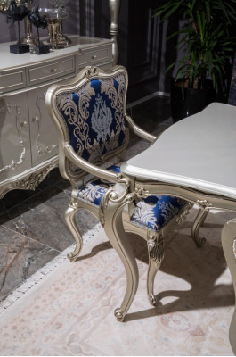 Armchair Chairs Armrest Upholstered Chair Luxury Dining Room Chair Patterned