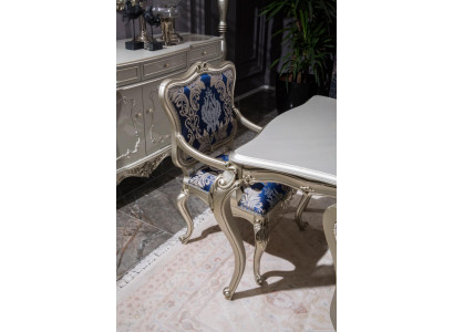 Armchair Chairs Armrest Upholstered Chair Luxury Dining Room Chair Patterned