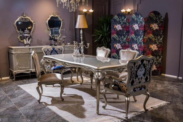 Armchair Chairs Armrest Upholstered Chair Luxury Dining Room Chair Patterned