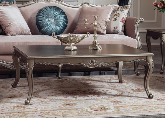 Wooden coffee table luxury coffee table design table living room silver