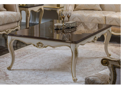 Coffee table solid wood luxury side table for living room