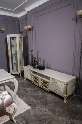 Luxury TV cabinet lowboard RTV furniture frame cabinets sideboard baroque