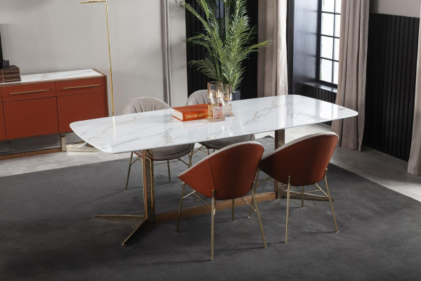 White table for dining room luxurious modern style comfortable tables