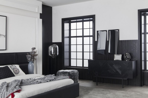 Black dresser sideboard cabinet sideboards cabinets 138cm furniture