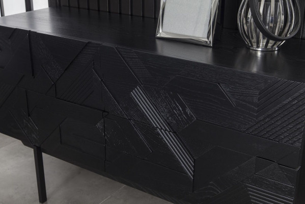 Black dresser sideboard cabinet sideboards cabinets 138cm furniture
