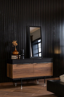 Chest of drawers + mirror with storage, 2-piece incl. mirror sideboard chests of drawers