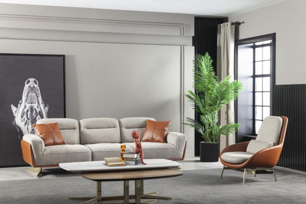 Armchair Living Room Chair Relax Chairs Club Lounge Furniture Brown Sofa
