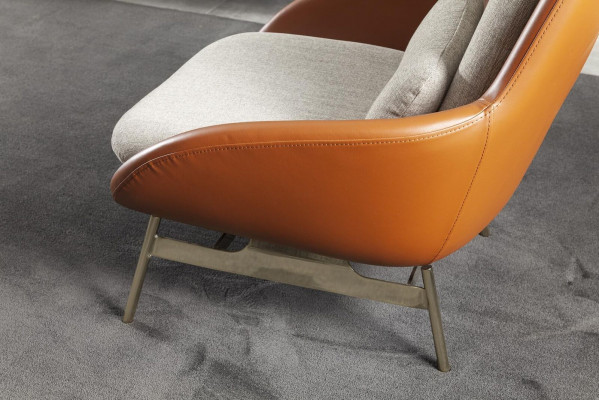 Armchair Living Room Chair Relax Chairs Club Lounge Furniture Brown Sofa