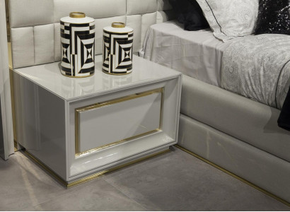 Luxury Bedroom Nightstand Side Table Nightstands Brown Lift Modern
