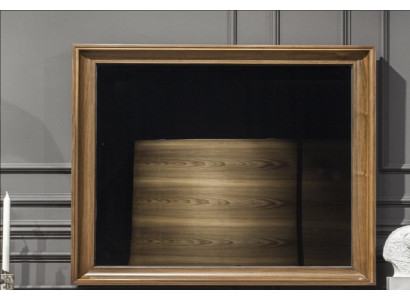 Luxurious wall mirrors in a modern style with a brown frame