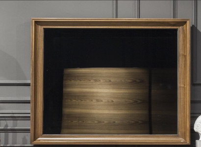 Luxurious wall mirrors in a modern style with a brown frame