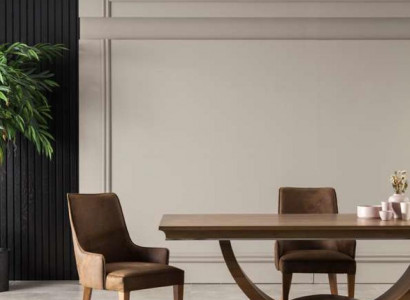 Luxury Armchair Upholstered Chairs Loft Designer Furniture Brown Kitchen Leather Chair