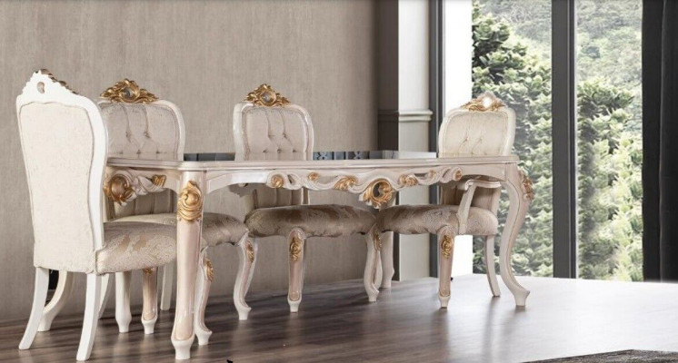 Set of chairs, group of dining chairs, chair, wood, dining room, 4x chair, furniture, style, backrest