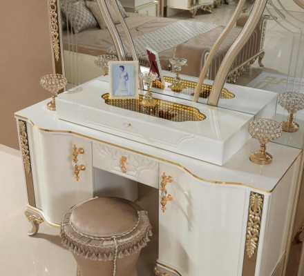 Bedroom dressing table vanity table dresser with mirror