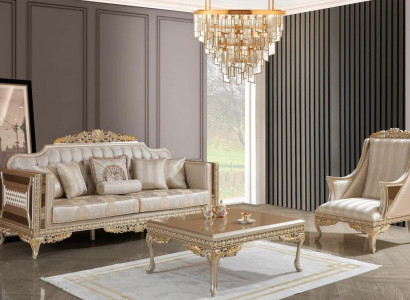 3-piece sofa set with coffee table living room modern new luxury furniture