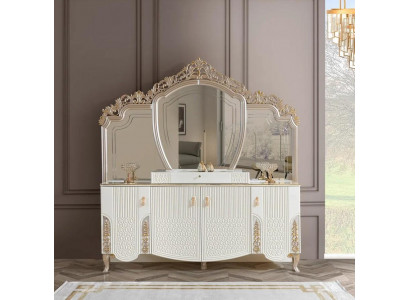 Sideboard with mirror luxury new rocking modern living room material