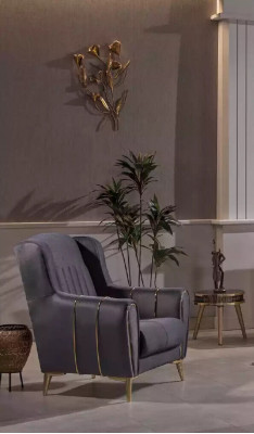 Modern upholstered group seating furniture couch suite 3+3+1 seater set wood