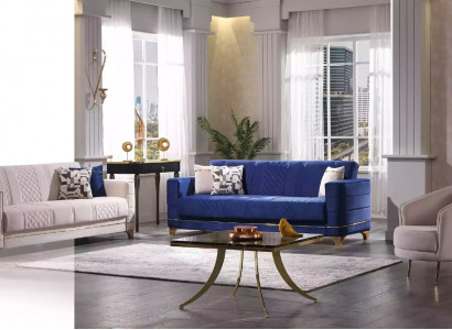 Designer Sofa Set 3+3+1 Seater Sofa Fabric Suite Upholstery Set Modern