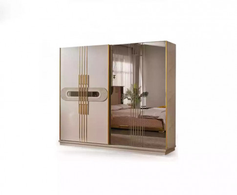 Luxury Wardrobe Universal Wardrobe Beige Wardrobe 250cm Wardrobes