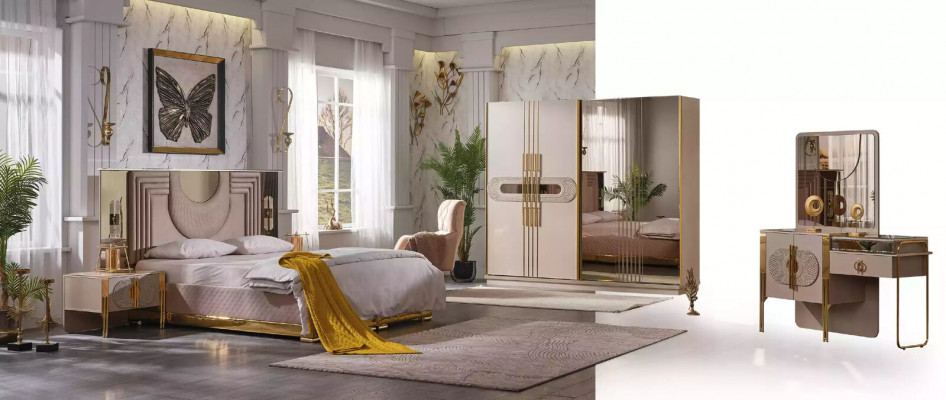 Luxury Wardrobe Universal Wardrobe Beige Wardrobe 250cm Wardrobes