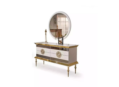 Modern dressing table wood dresser bedroom furniture white console