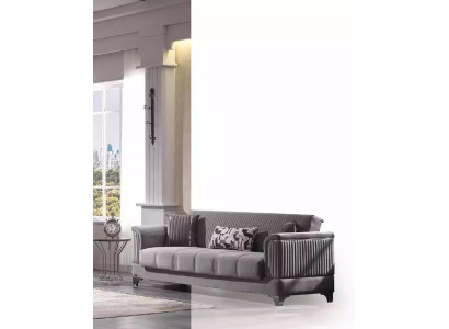 Luxury grey sofa velvet sofa three-seater couch living room furniture