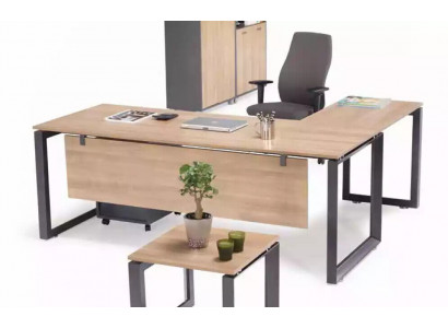 Exclusive corner desk office furniture brown corner table study room new