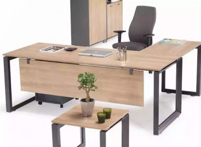 Exclusive corner desk office furniture brown corner table study room new