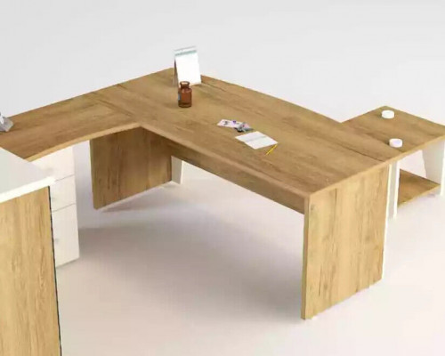 Brown corner desk exclusive design office desk study room furniture