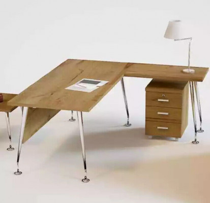 Classic office furniture designer corner desk work table wooden furniture