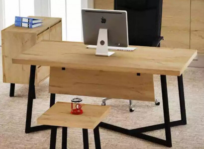 Light brown designer desk office furniture designer tables wood new