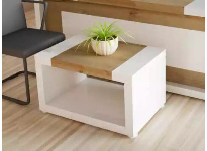 Designer white coffee table luxury wood table living room furniture side table