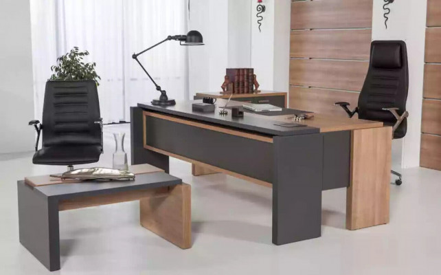 Modern luxury coffee table brown office storage table designer wooden furniture